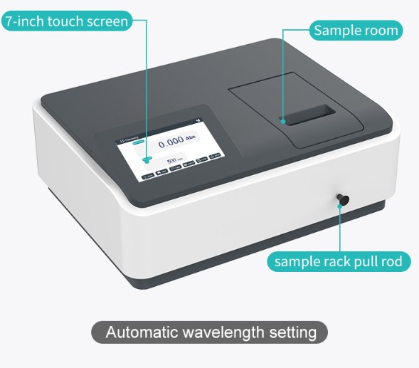 JOANLAB Vis Spectrophotometer Spektrofotometer 2 nm Manual Automatic V600Pro