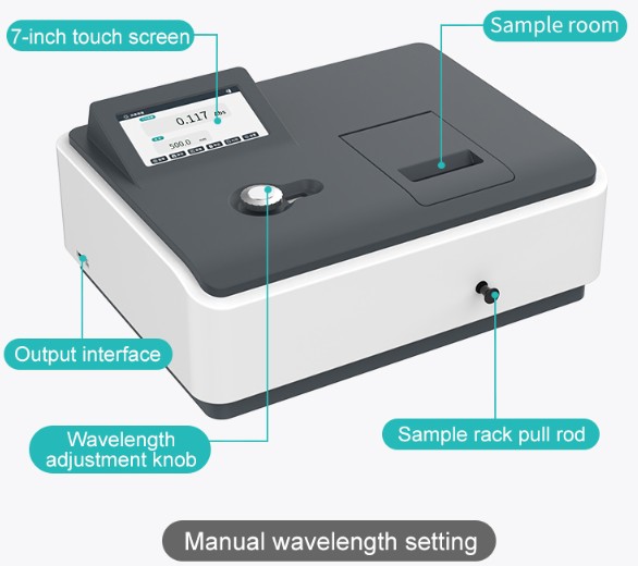 JOANLAB UV/Vis Spectrophotometer Spektrofotometer 4 nm Manual Automatic UV300Pro