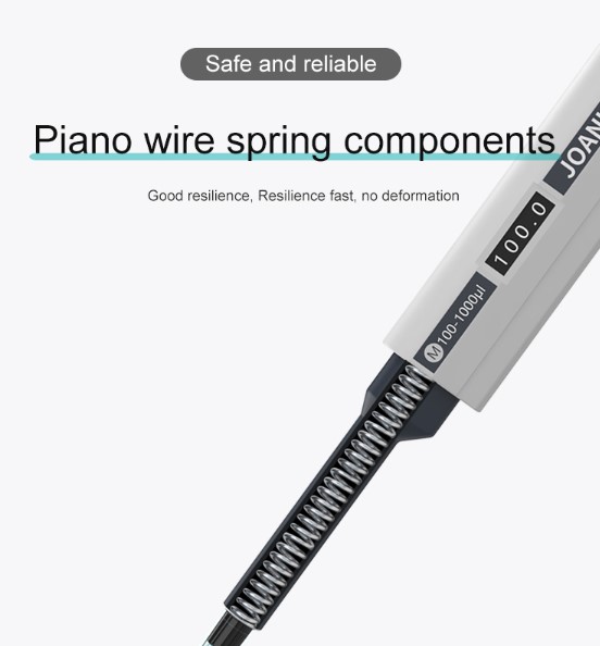JOANLAB Micropipette Pipet Mikro Lab M2.5/M10/M20/M50/M100/M200/M1000/M5000/M10000