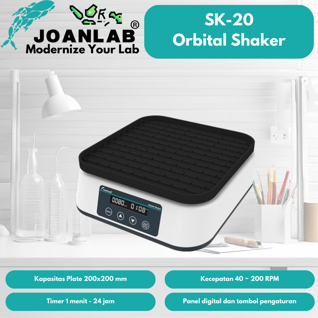 JOANLAB Orbital Shaker Rotator Laboratorium Industrial SK-20