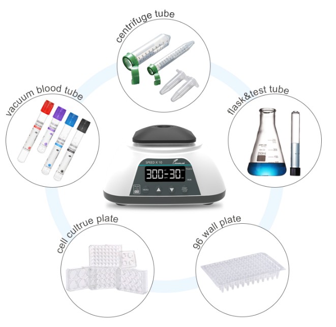 JOANLAB Mini Vortex Mixer Digital Adjustable Speed Lab Oscillator Shaker Modular VM-500PRO