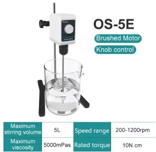 JOANLAB Mini Overhead Stirrer Pengaduk Larutan Skala Kapasitas Kecil OS-5E