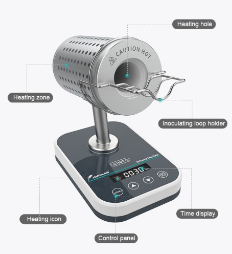 JOANLAB Infrared Sterilizer Sterilisasi Cleaner Sanitizer 850 Derajat Celsius DS1000S