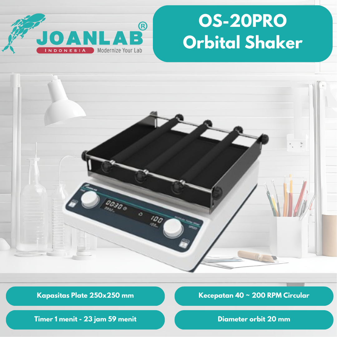 JOANLAB Orbital Shaker Erlenmeyer Rotator Brushless Motor Laboratorium Industrial OS-20PRO