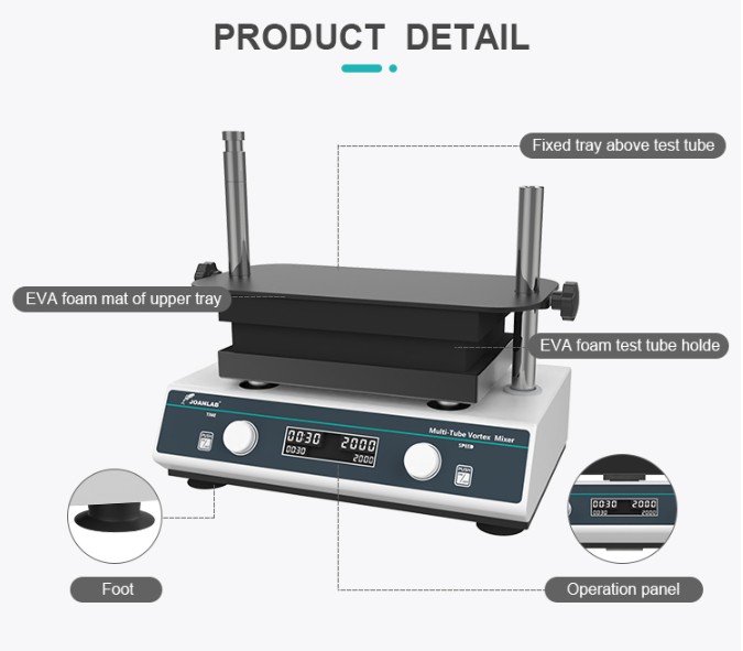 JOANLAB Multitube Vortex Mixer VM800PRO