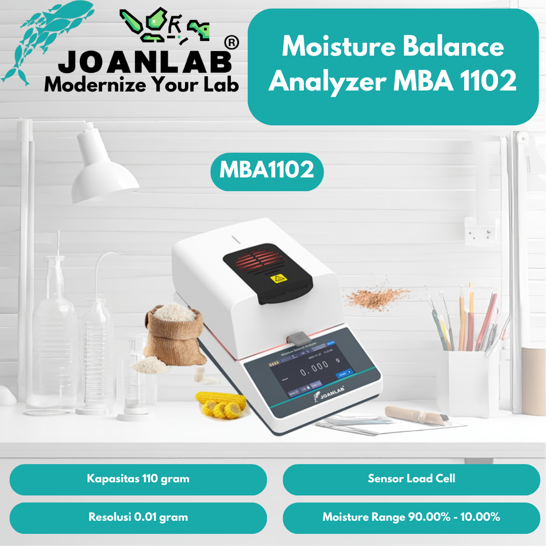 JOANLAB Moisture Balance Analyzer Analisa Kadar Air Kelembapan MBA1102