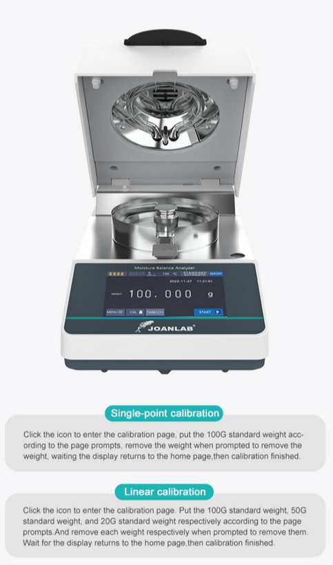 JOANLAB Moisture Balance Analyzer Analisa Kadar Air Kelembapan MBA1103 HBM