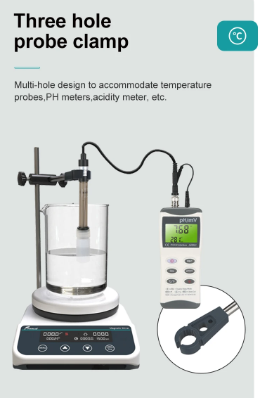 JOANLAB Heating Magnetic Stirrer Digital Display Thermostatic 2L 310C Plate Pemanas HS5PRO