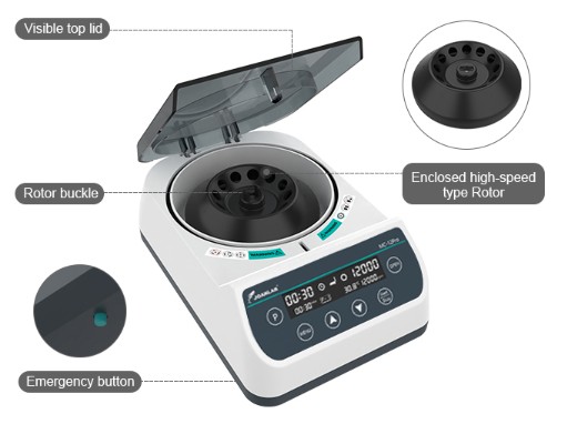 JOANLAB High Speed Centrifuge Mesin Sentrifugal Kecepatan Tinggi 14500 RPM MC15PRO