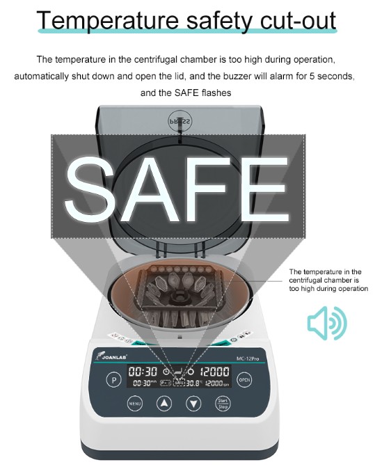 JOANLAB High Speed Centrifuge Mesin Sentrifugal Kecepatan Tinggi 14500 RPM MC15PRO