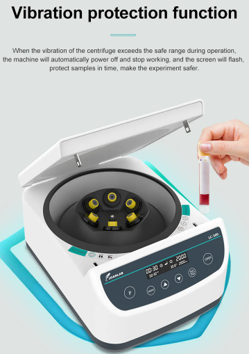 JOANLAB Low Speed Centrifuge Lab Medis Plasma PRP 4000 RPM LC500-8