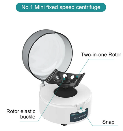 JOANLAB Mini Centrifuge 8 hole 7000 RPM Lab Kecantikan Dokter Rumah Tangga MC-7K