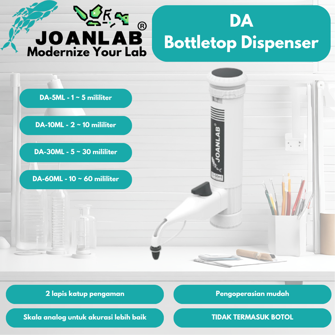 JOANLAB Bottle Top Dispenser 1-5/2-10/5-30/10-60 ml DA-5/10/30/60ml