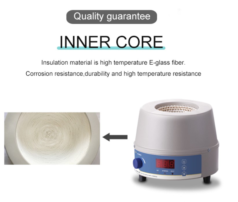 JOANLAB Heating Mantle + Magnetic Stirrer 500 ml Mantel Pemanas Distilasi Pengaduk HMSC500