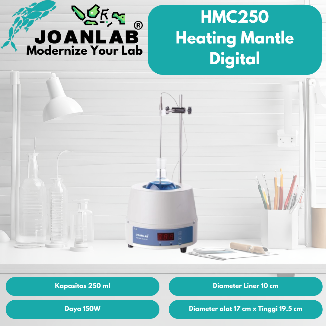 JOANLAB Heating Mantle 250 ml Mantel Pemanas Distilasi HMC250
