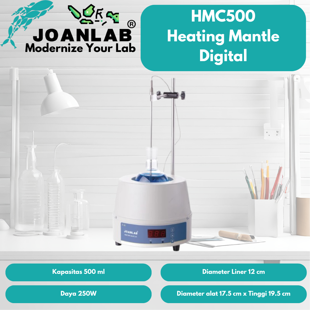 JOANLAB Heating Mantle 500 ml Mantel Pemanas Distilasi HMC500