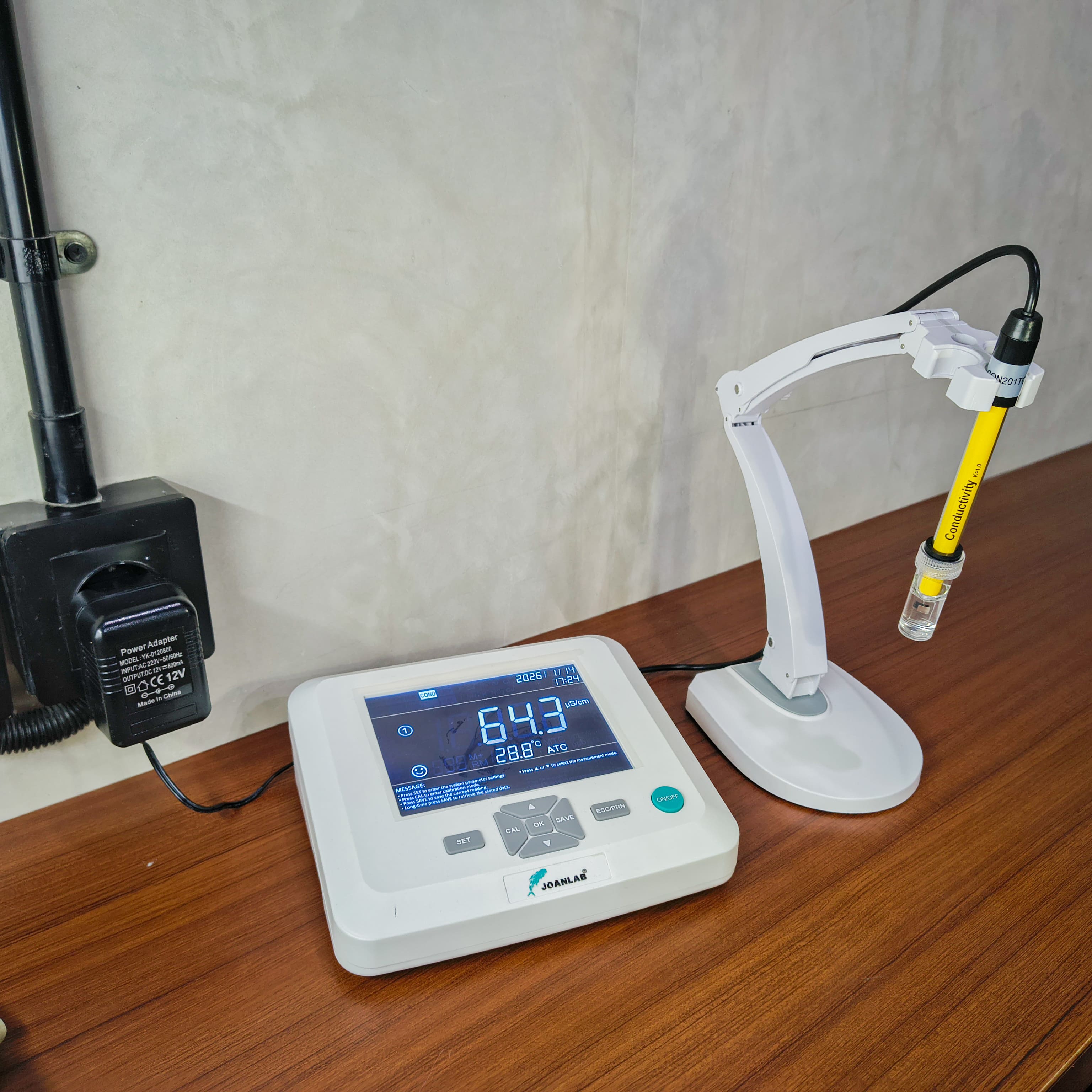 JOANLAB Conductivity Meter Water Quality Analyzer Konduktivitas Salinitas EC300PRO