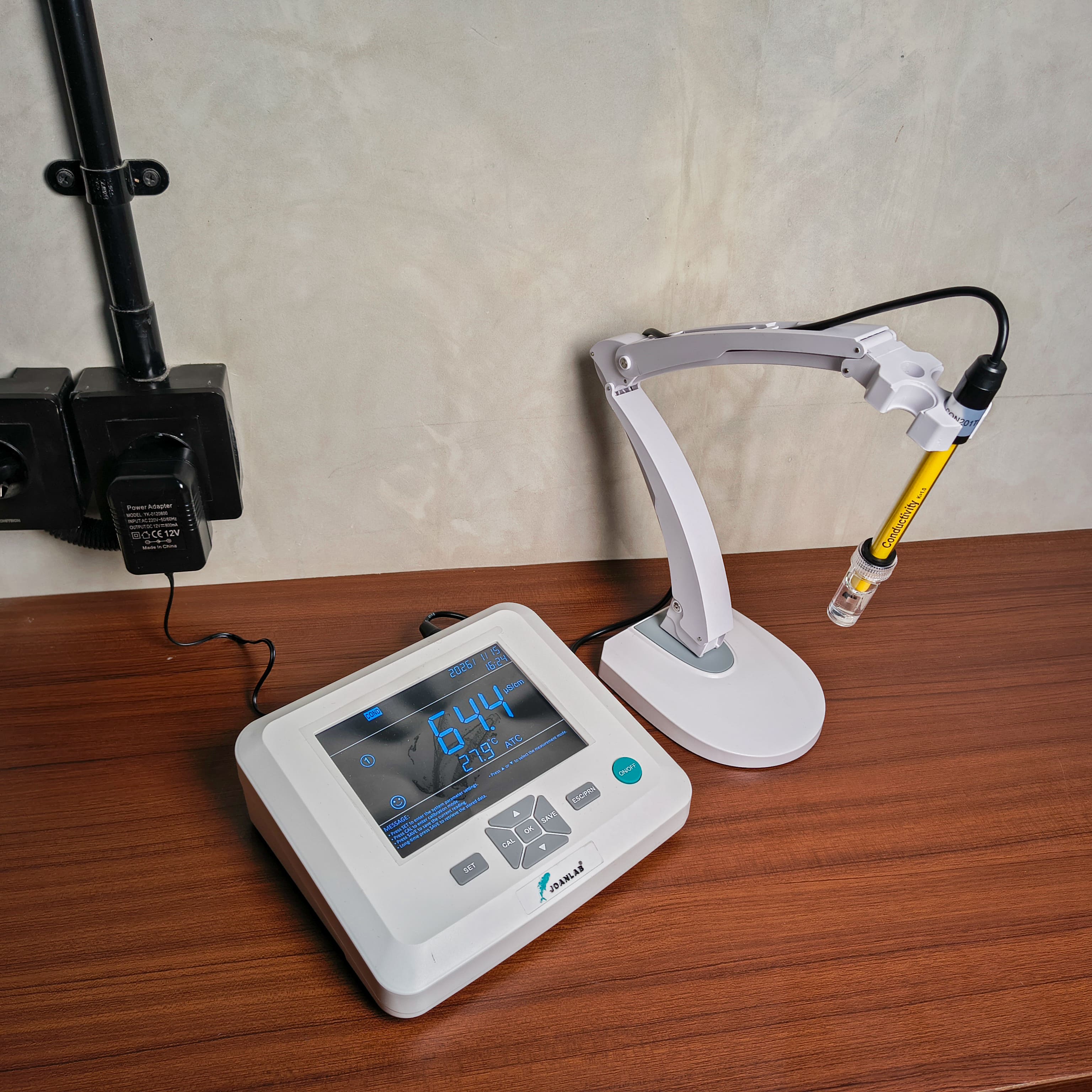 JOANLAB Conductivity Meter Water Quality Analyzer Konduktivitas Salinitas EC300PRO