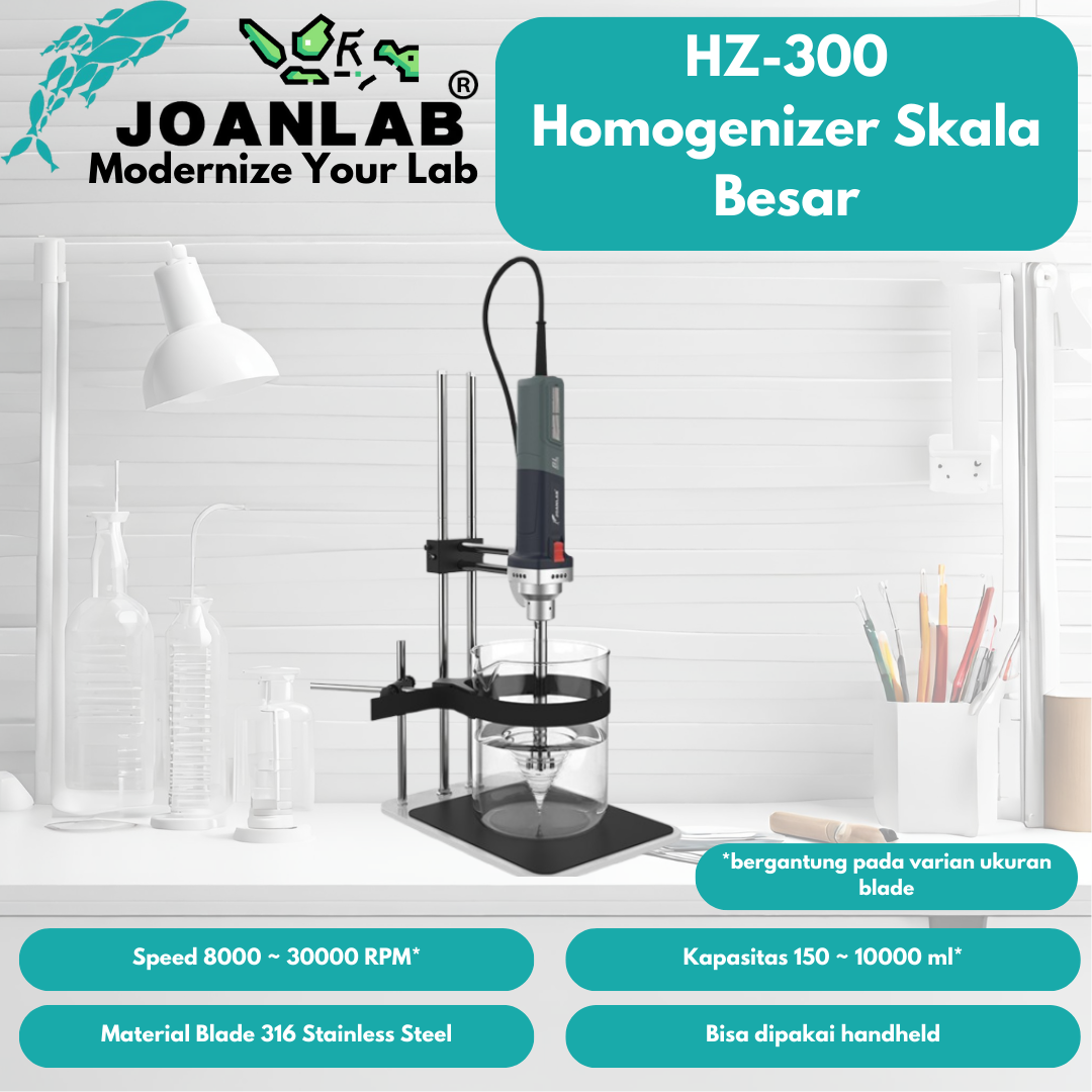 JOANLAB Homogenizer Skala Besar Emulsi Mesin Pencampuran HZ-300