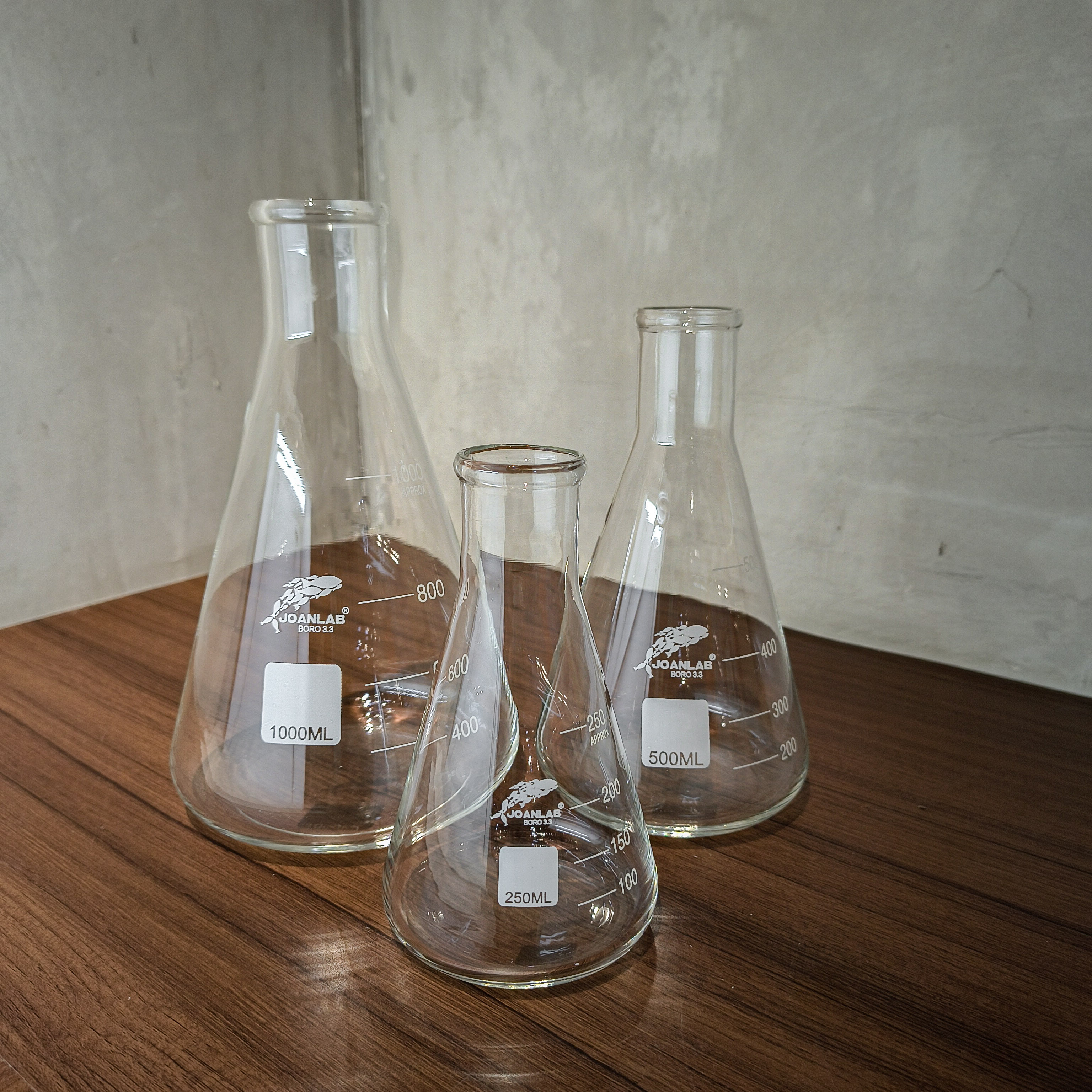 JOANLAB Tabung Erlenmeyer Labu Boro 3.3 500 ml