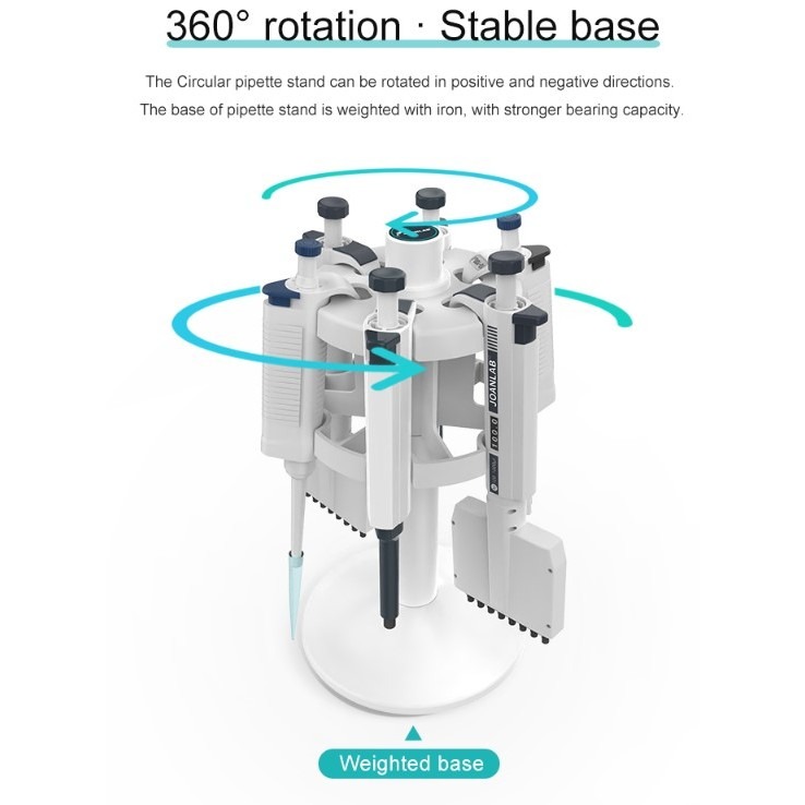 JOANLAB Pipette Stand Rak Pipet Lingkar 6 Pipet MPS6