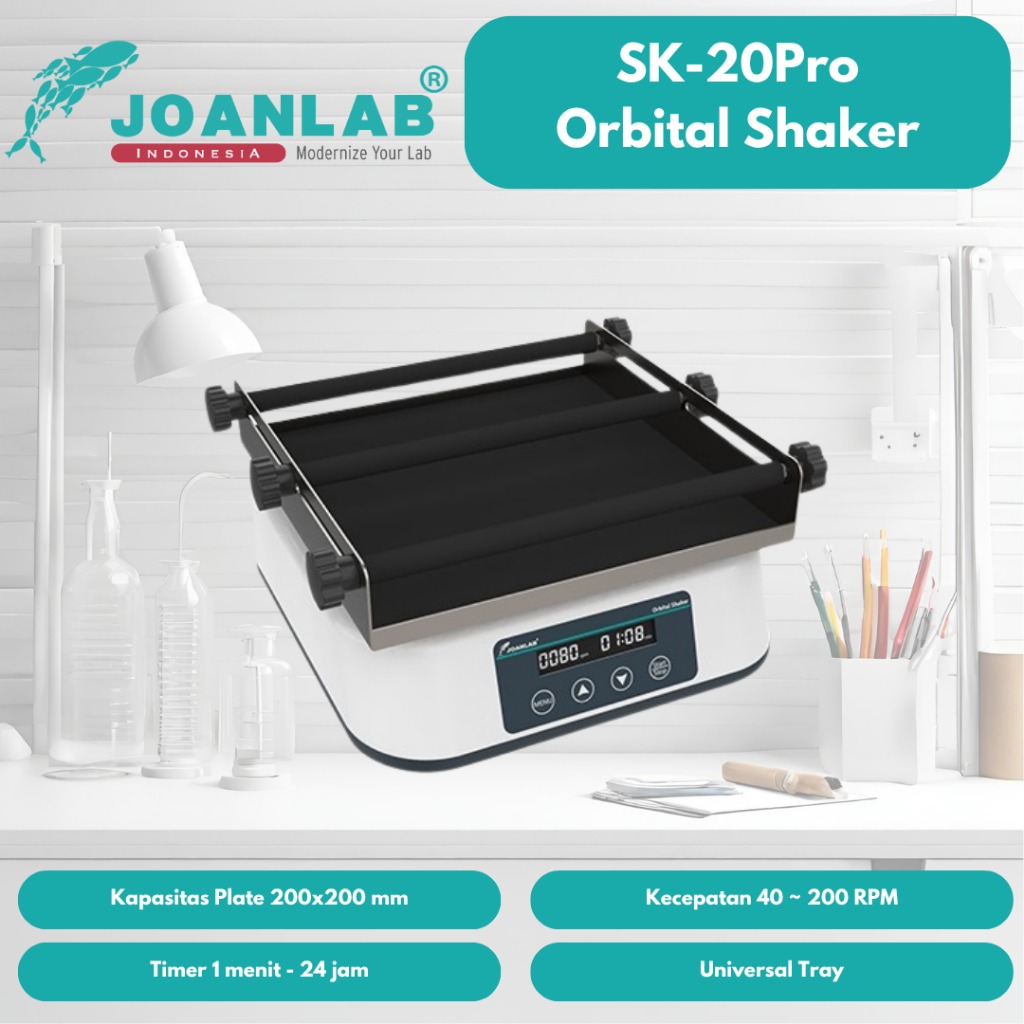JOANLAB Orbital Shaker Rotator Laboratorium Industrial SK-20Pro