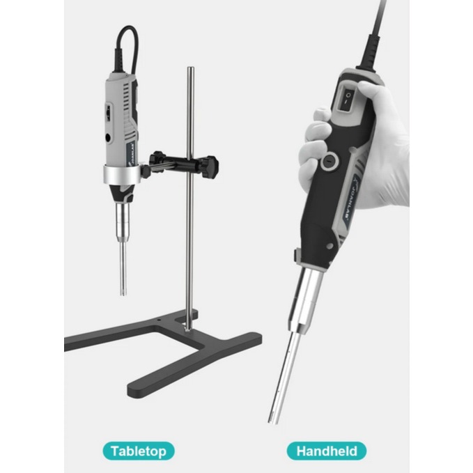 JOANLAB Homogenizer Handheld Emulsifier Disperser Mixer 5000-35000 RPM MHZ-01