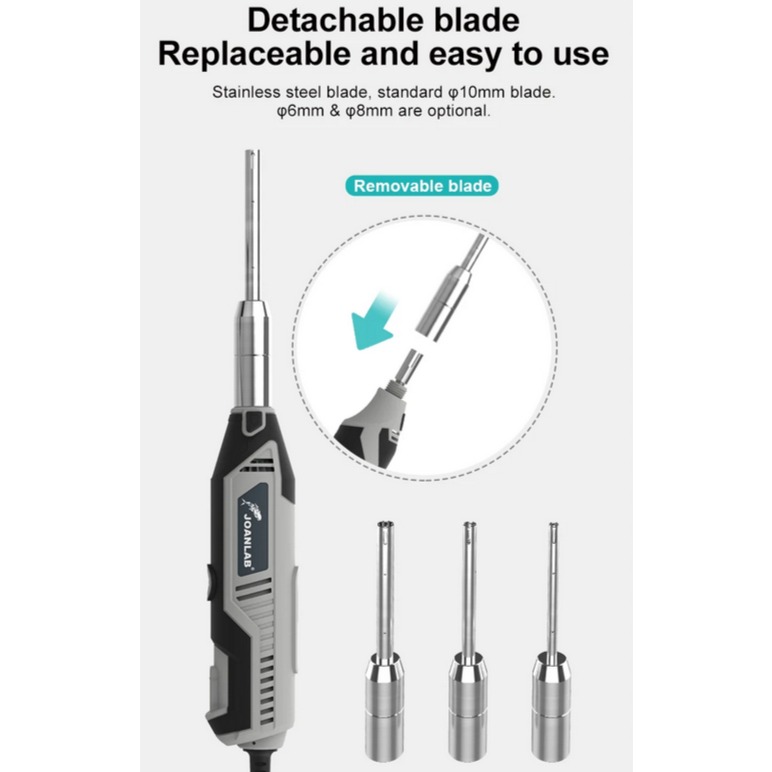 JOANLAB Homogenizer Handheld Emulsifier Disperser Mixer 5000-35000 RPM MHZ-01