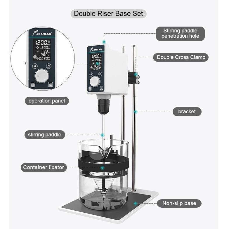 JOANLAB Overhead Stirrer Kapasitas Besar 100 Liter Lab Industrial Kosmetik OS100PRO