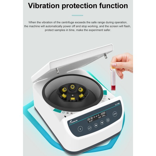 JOANLAB Low Speed Centrifuge Lab Medis Plasma PRP 4000 RPM LC500-6