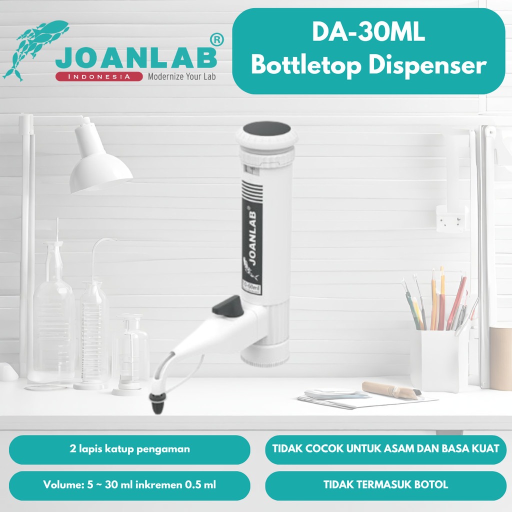 JOANLAB Bottle Top Dispenser 5-30 ml DA-30ML