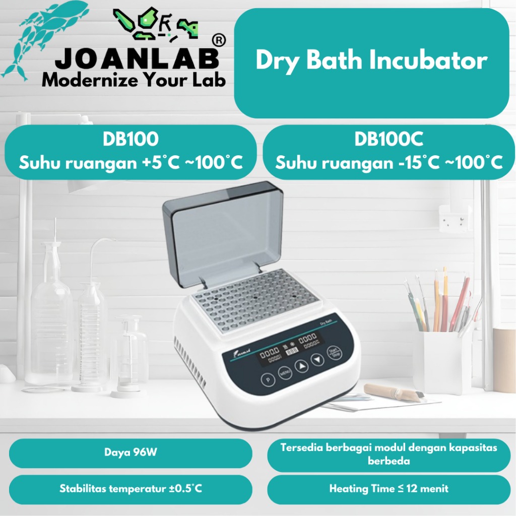 JOANLAB Dry Bath Incubator Modular Heating DB100