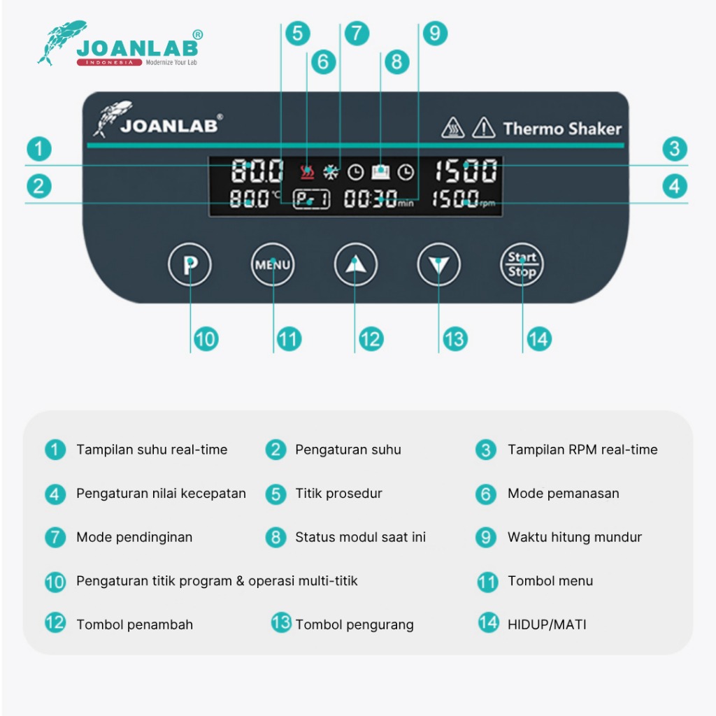 JOANLAB Dry Bath Shaking Incubator Heating DBS-100MAX