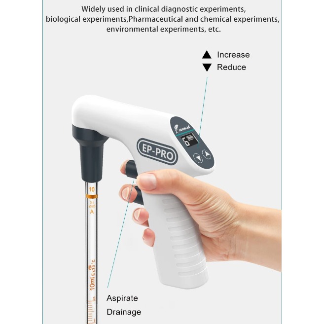 JOANLAB Electric Pipette Digital Pipet Listrik Akurat Presisi EP-PRO