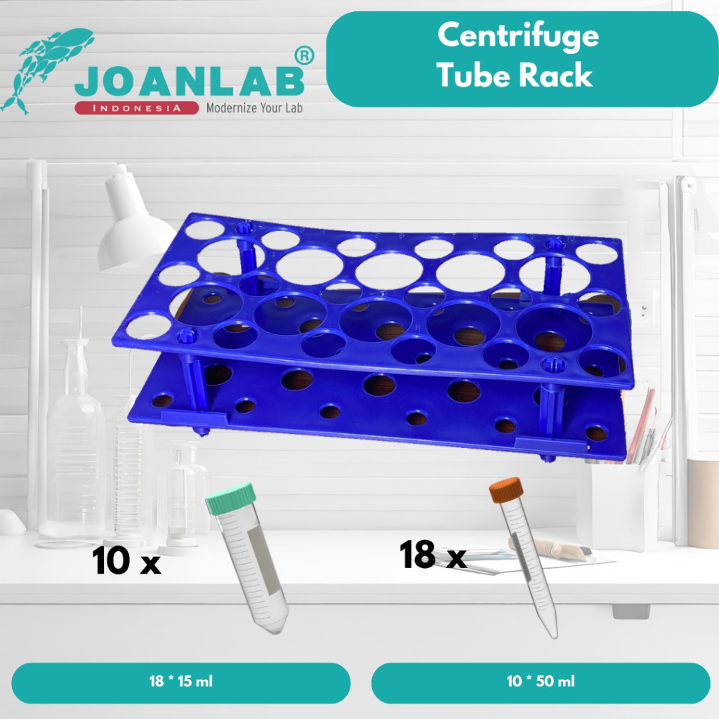 JOANLAB Centrifuge Tube Rack Rak Tabung Sentrifugal 15 ml dan 50 ml Oranye