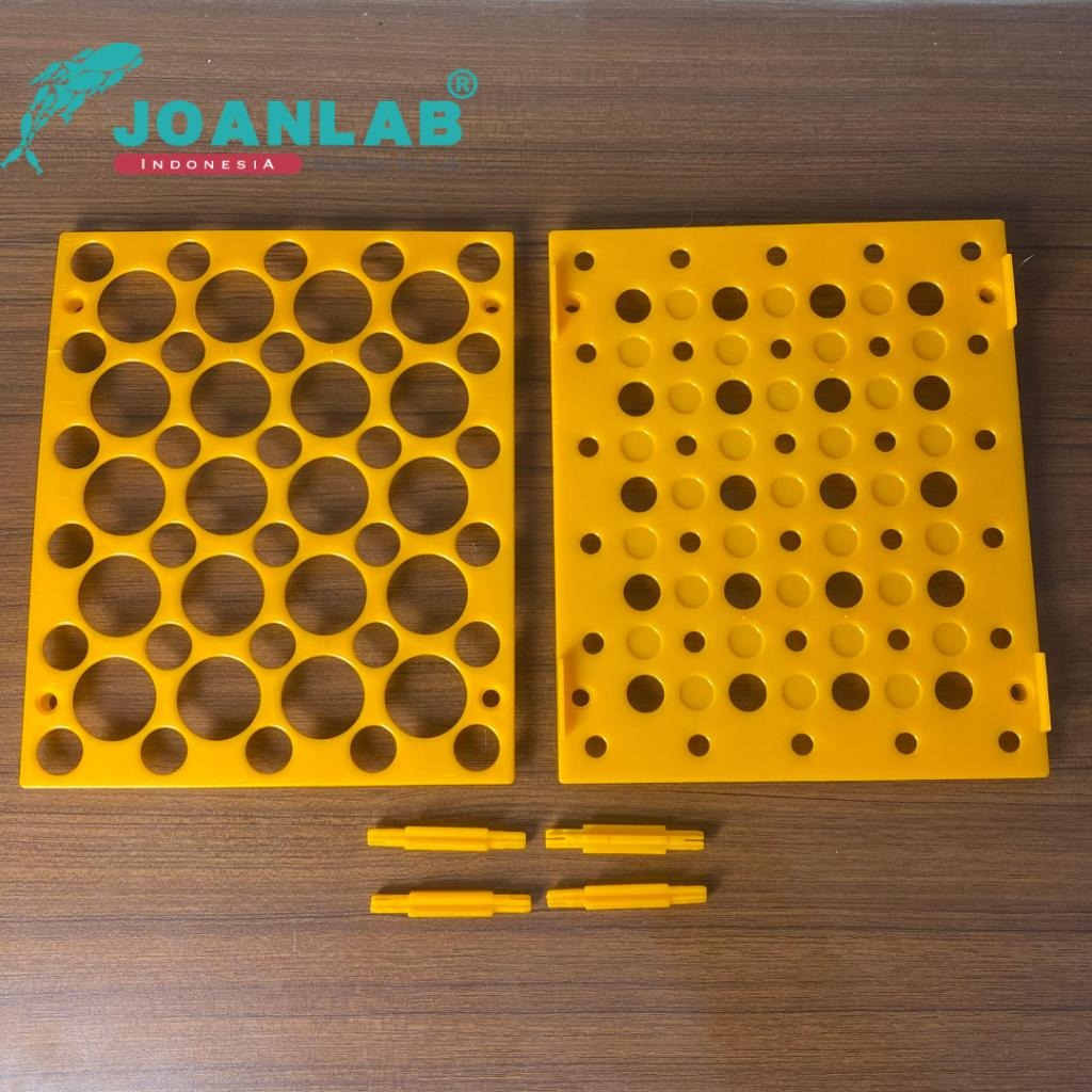 JOANLAB Centrifuge Tube Rack Rak Tabung Sentrifugal 15 ml dan 50 ml Oranye