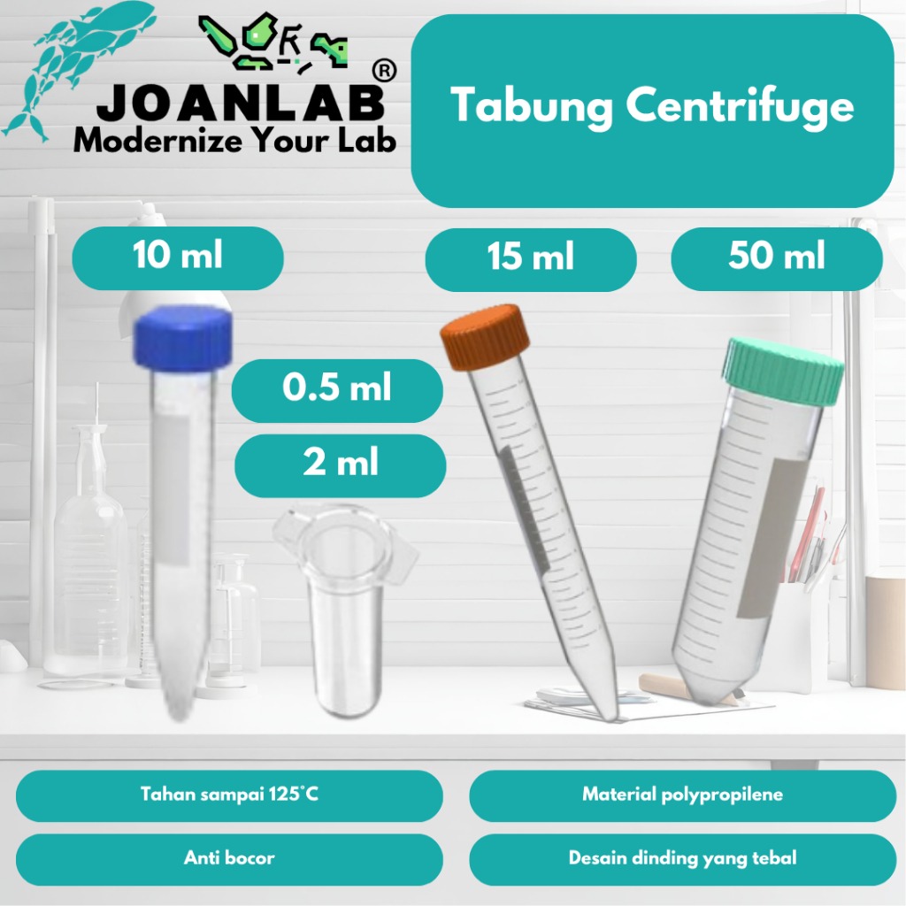 JOANLAB Centrifuge Tube Tabung Sentrifugal 0.5 ml