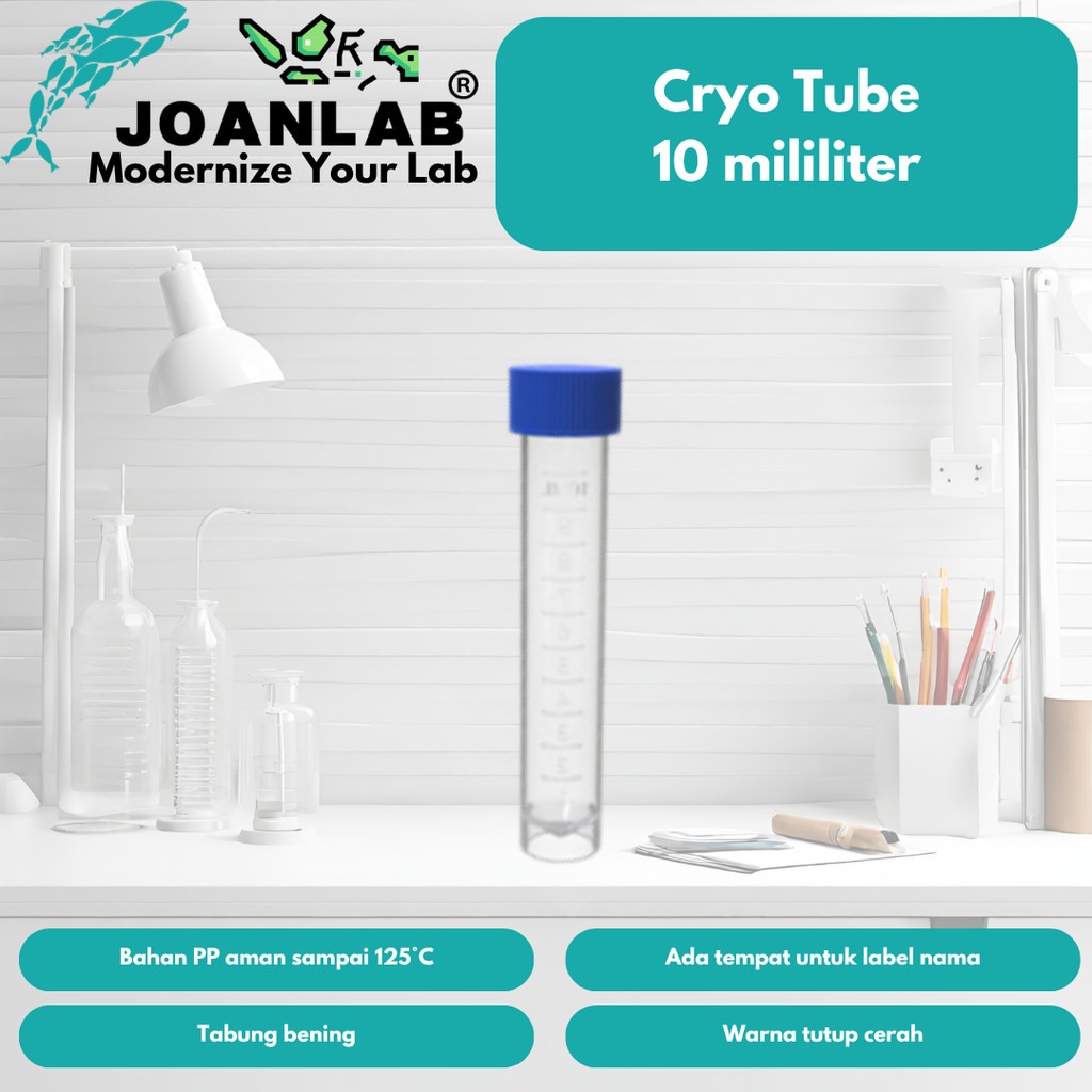 JOANLAB Cryo Tube Tabung Sample Cryovial Cryogenic 1.8 ml