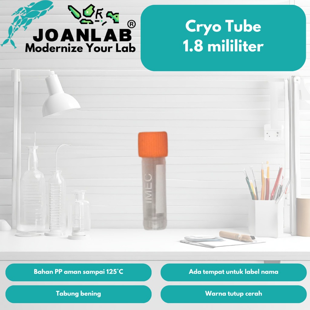 JOANLAB Cryo Tube Tabung Sample Cryovial Cryogenic 5 ml