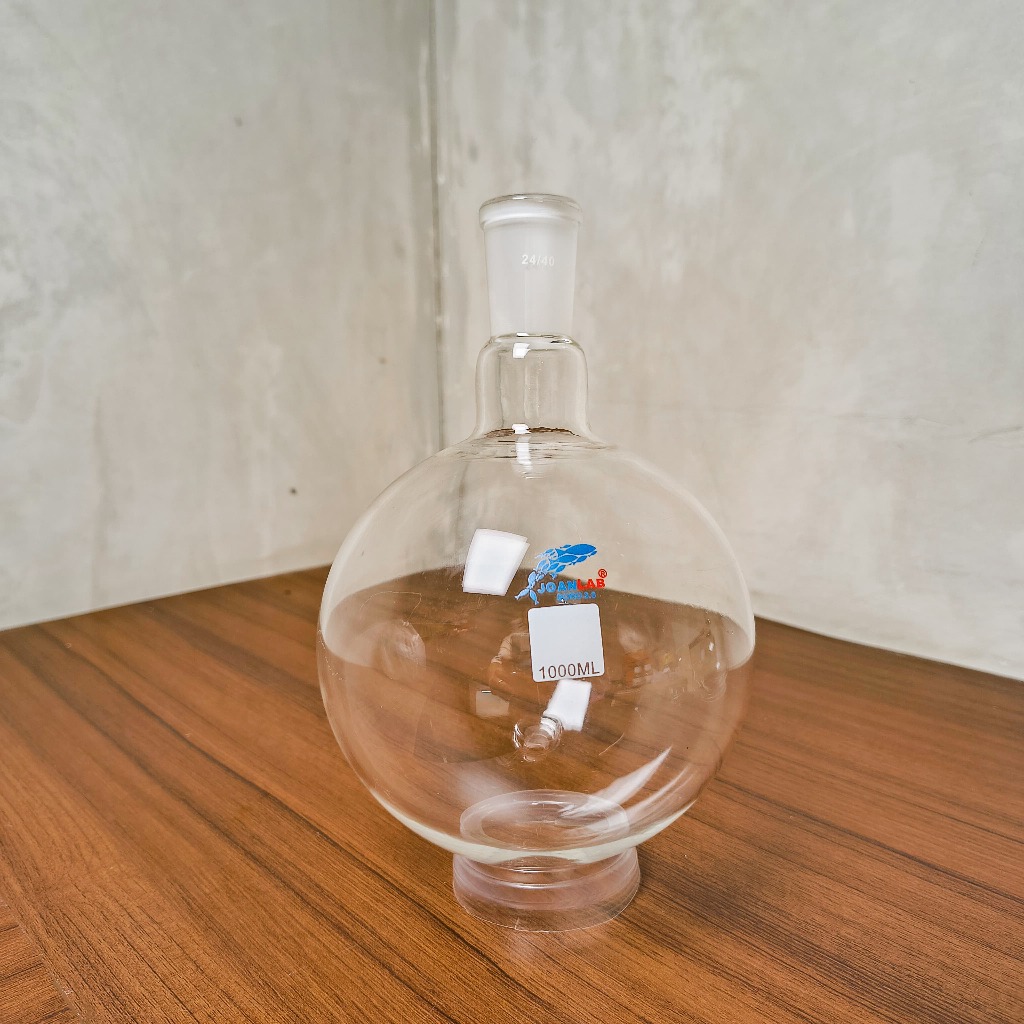 JOANLAB Labu Didih Boiling Flask Round Bottom Single Neck 24/40 500 ml