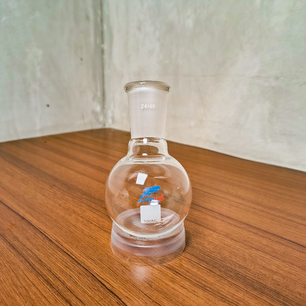 JOANLAB Labu Didih Boiling Flask Round Bottom Single Neck 24/40 1000 ml