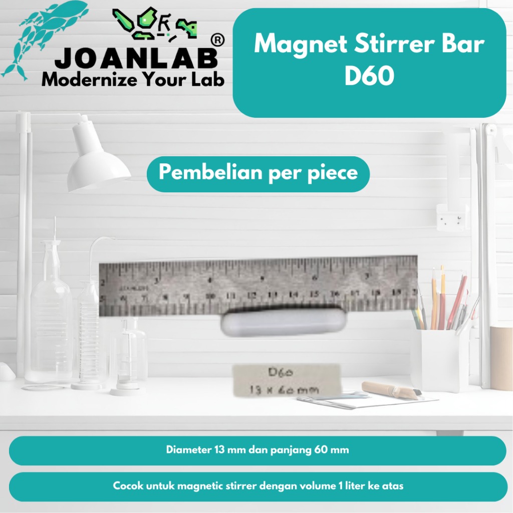 JOANLAB Magnet Stir Bar Pengaduk Magnet D30 Panjang 30 mm