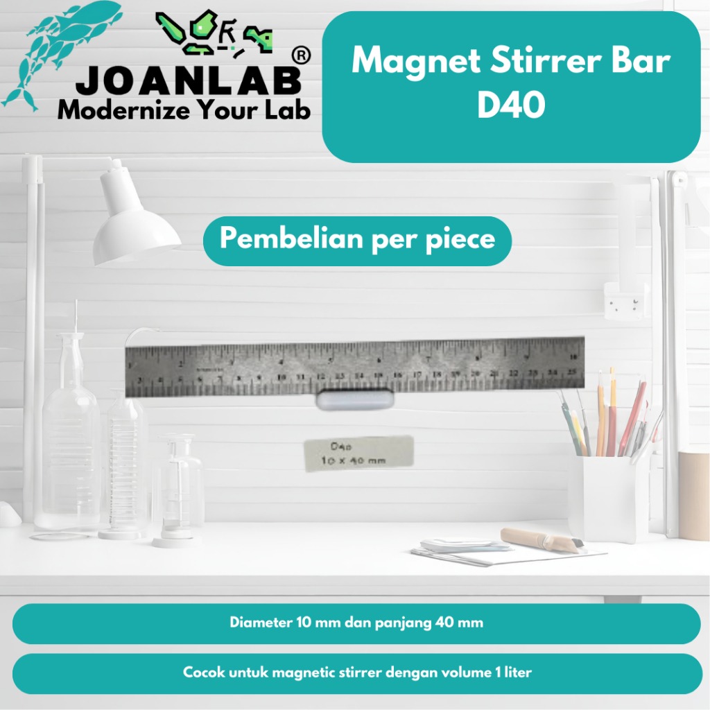 JOANLAB Magnet Stir Bar Pengaduk Magnet D60 Panjang 60 mm