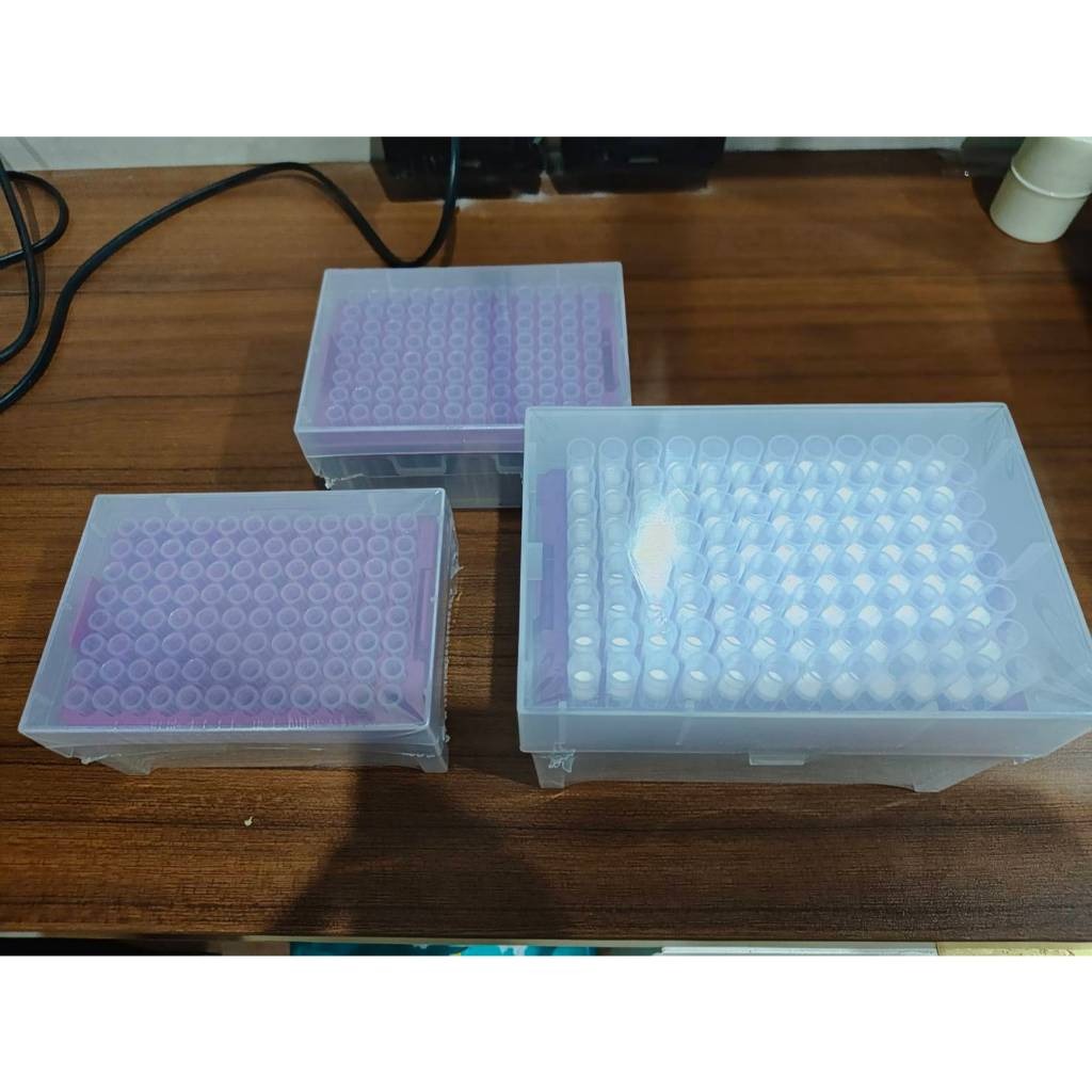 JOANLAB Rak Pipet Tip Micropipette 20 mikroliter isi 96 Pcs