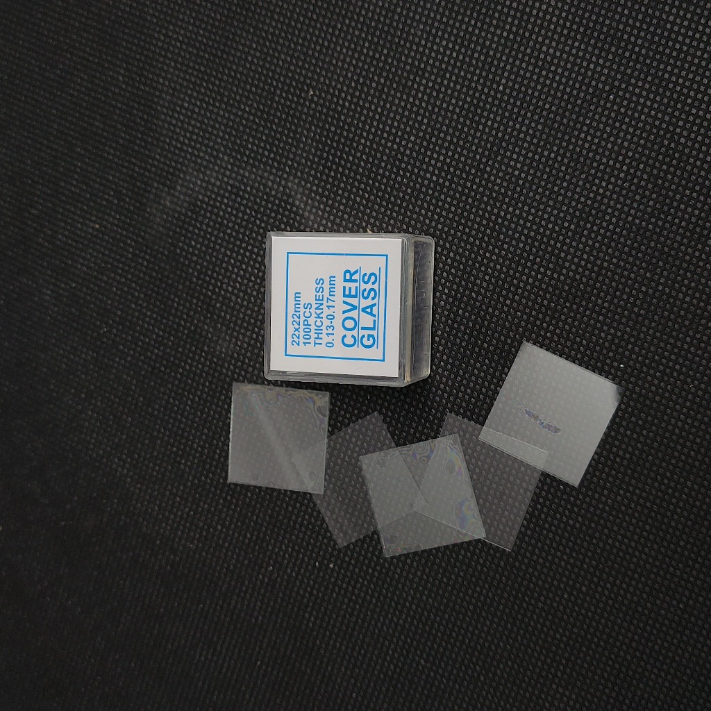 JOANLAB Cover Glass Kaca Penutup Mikroskop 22 x 22 mm isi 100 Pcs