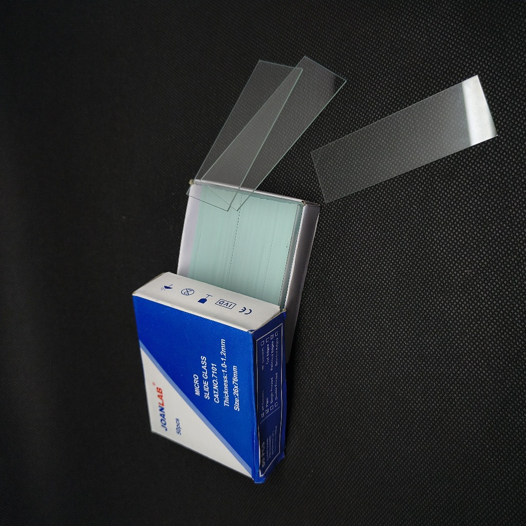 JOANLAB Cover Glass Kaca Penutup Mikroskop 24 x 24 mm isi 100 Pcs