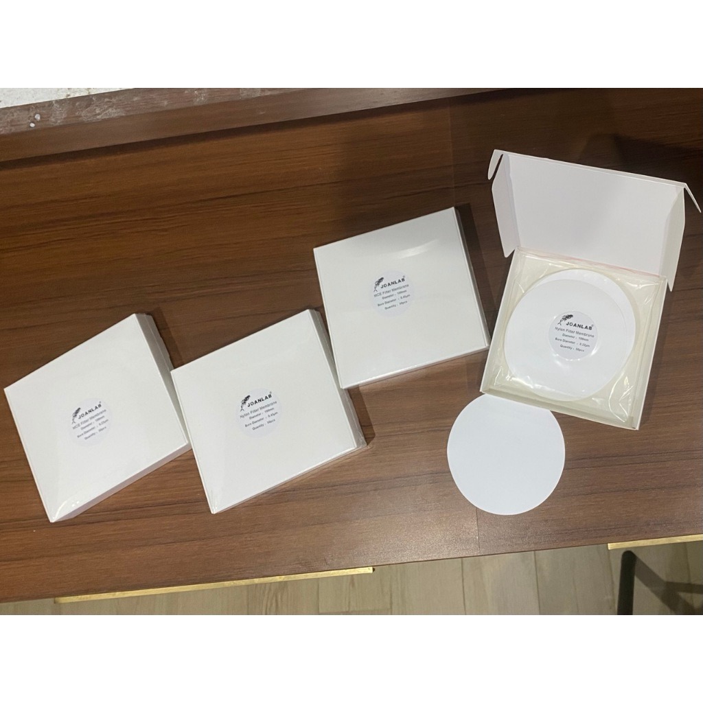 JOANLAB Filter Membrane MCE Diameter 100 mm Pore 0.45 mikrometer isi 50 Lembar