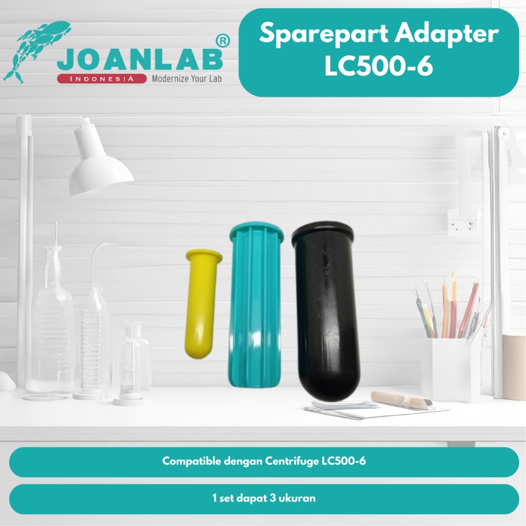 JOANLAB Sparepart Adapter Tube Tabung Centrifuge LC500-6 isi 3 Unit