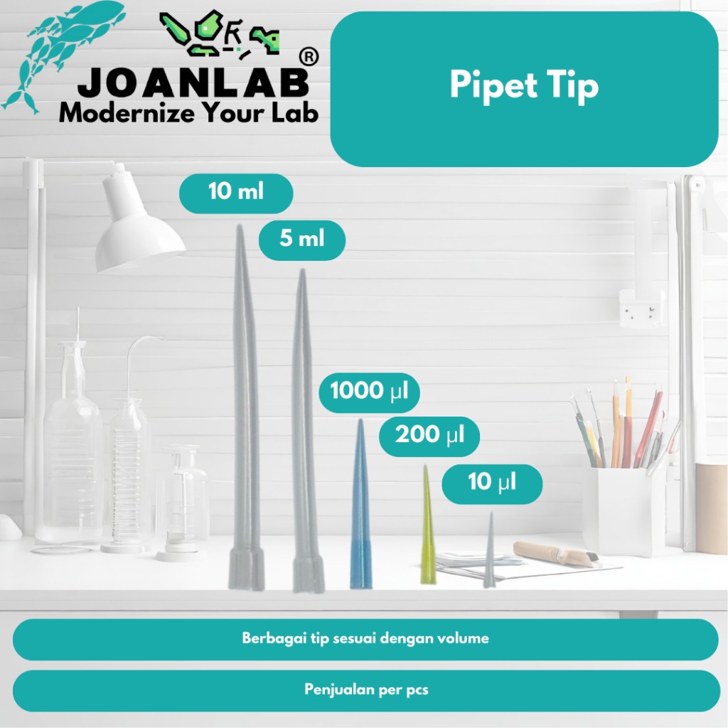 JOANLAB Ujung Pipet Tip Pipette Cadangan 1000 mikroliter